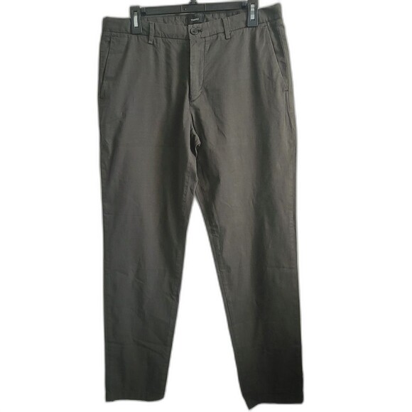 Theory Men's Blake Patton Slim Fit chino Pants size 33 Olive Green - Picture 1 of 13